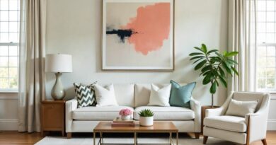 Decoração Com Arte Abstrata